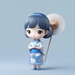 qing hua ci q ban qi pao shao nyu 3d mang he shou ban xuan ran yu han xiu xiao zhe shan