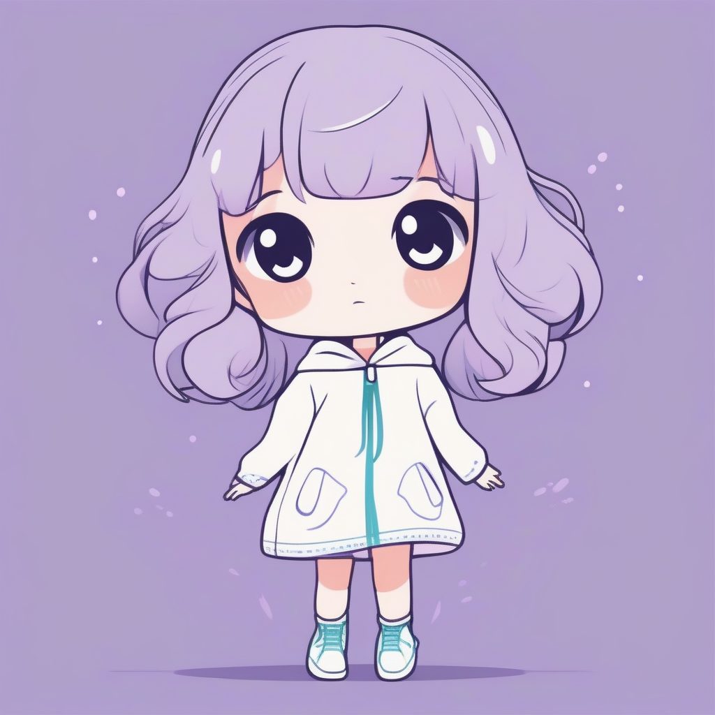 轻快可爱：Q版角色努力保持平衡的全身趣味提示词