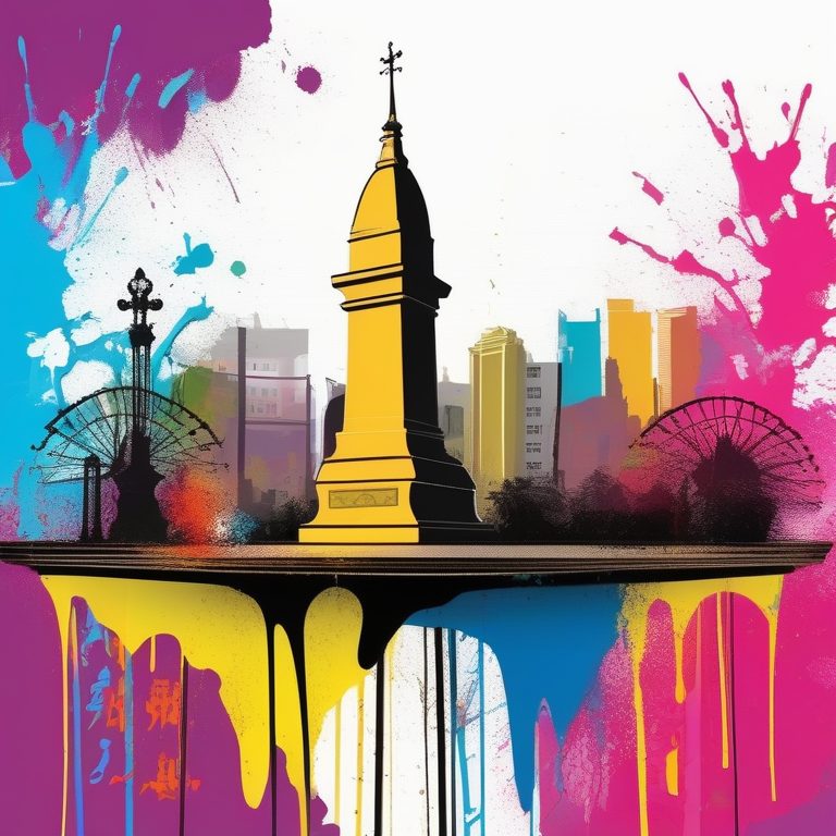 趣味滴彩城市纪念碑