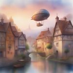 ri chu xia de ou zhou cun zhuang rou he se diao de qi huan fei ting rong he yi shu