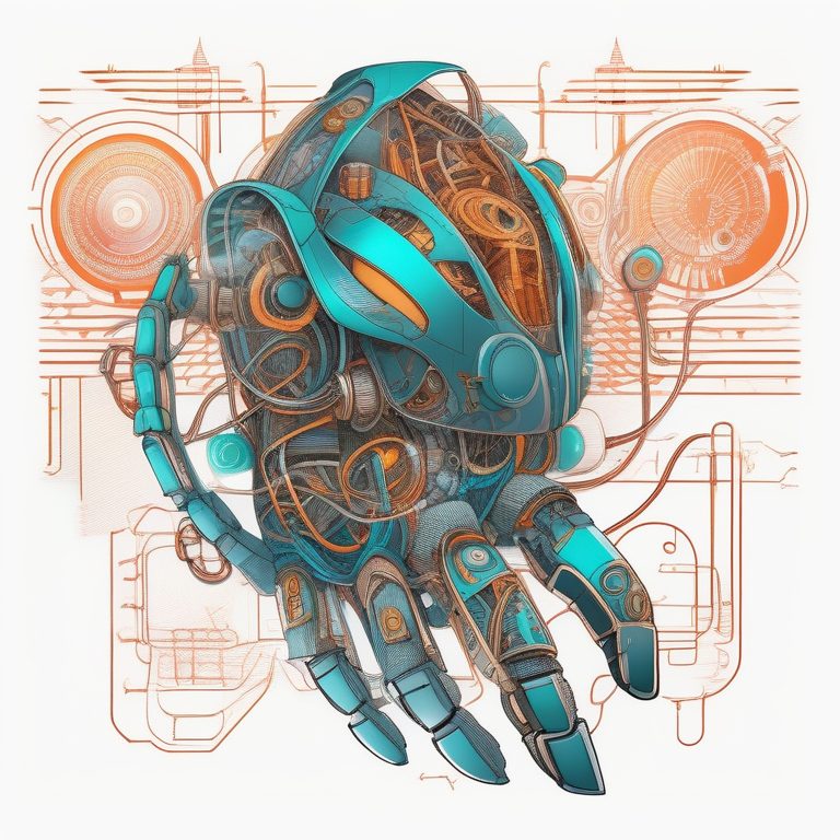 日漫T恤风格抽象机械生物