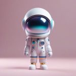 如何用AI生成宇航员Q版女孩?掌握3D盲盒风极简模型渲染秘诀 6 ru he yong ai sheng cheng yu hang yuan q ban nyu hai zhang wo 3d mang he feng ji jian mo xing xuan