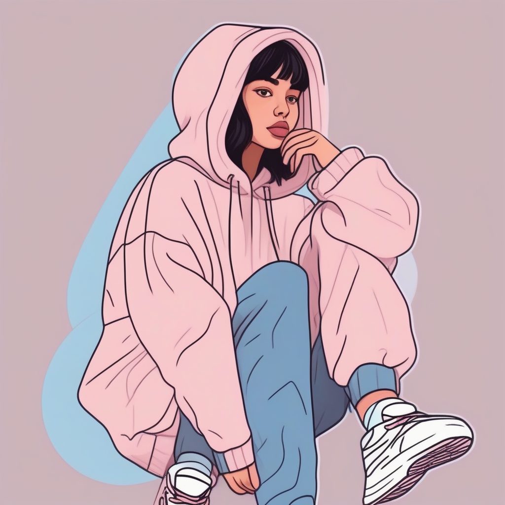 软萌粉彩涂鸦:潮流街头时尚女孩 21 软萌粉彩涂鸦:潮流街头时尚女孩