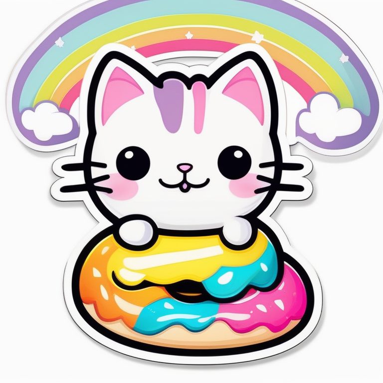 软萌可爱卡通贴纸插画