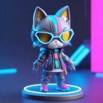 sai bo peng ke feng mao er niang c4d gao xi jie guang xian zhui zong quan shen 3d xuan ran ai ti