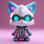 sai bo wei lai mao er c4d gao guang ze 3d mo xing ke huan mang he quan shen zhan zi