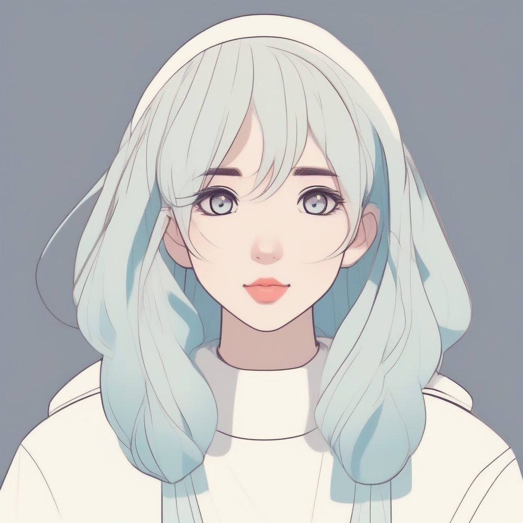 赛璐珞极简风：纯色背景下Q版卡哇伊女孩的AI绘画秘籍