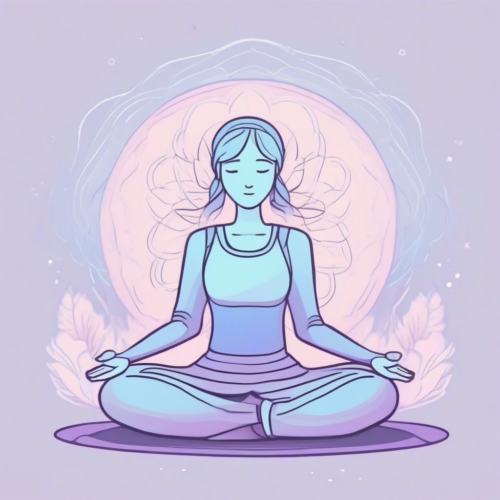 宁静冥想的极简风动漫：和平与放松的主题