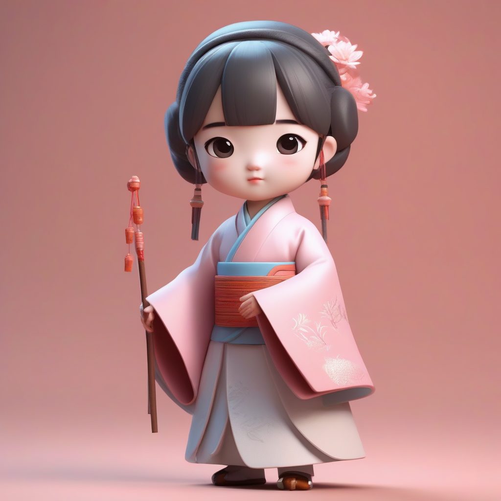 萌翻了!AI绘画【3D盲盒】Q版汉服小女孩,Midjourney/SD高光提示词教程 7 萌翻了!AI绘画【3D盲盒】Q版汉服小女孩,Midjourney/SD高光提示词教程