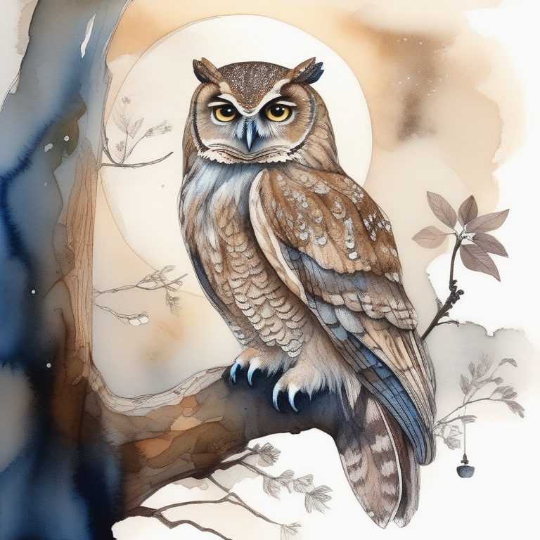 森林里的猫头鹰守夜人