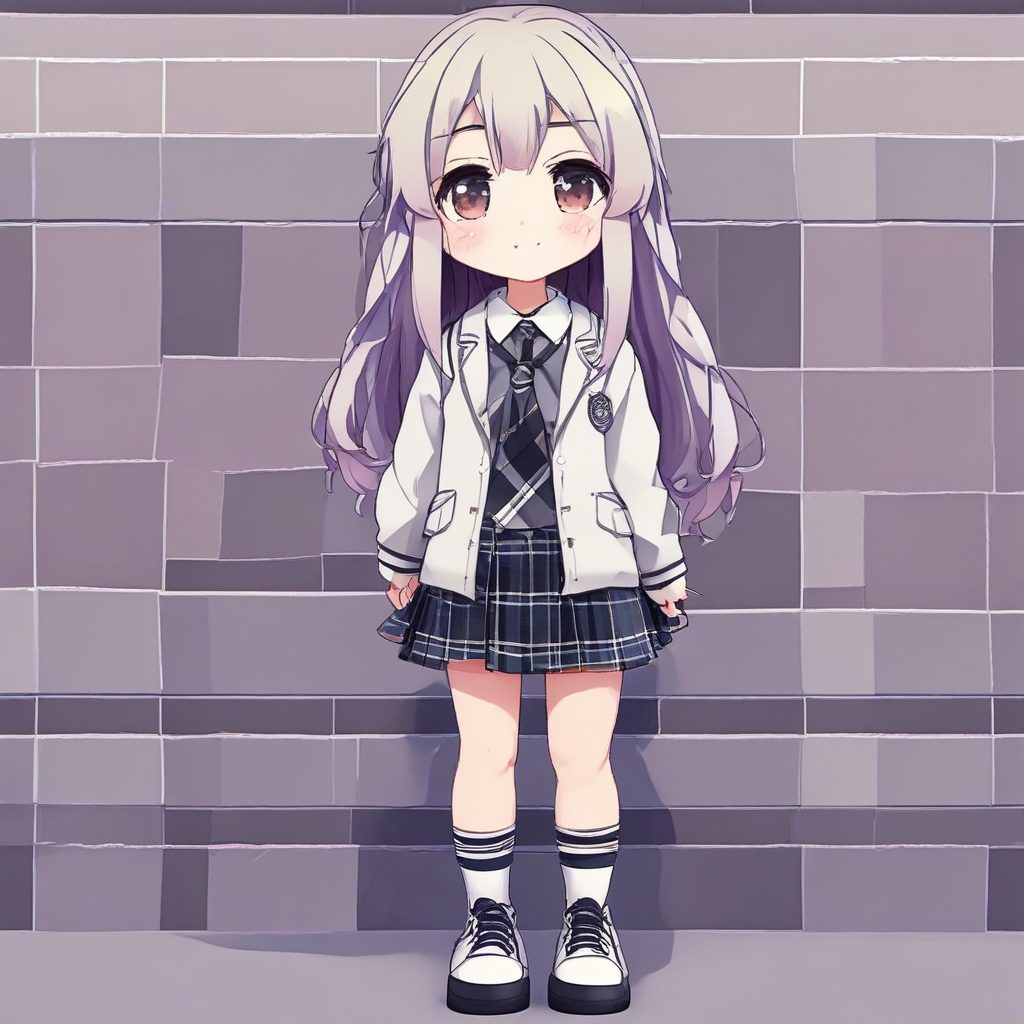 商业插画必备：极简纯色背景下高细节Chibi Girl全身像生成（Ray tracing教程）