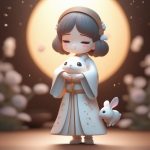 she xian zhui zong q ban xian qi han fu nyu hai yu shu shui bai tu de 3d quan shen xuan ran tu