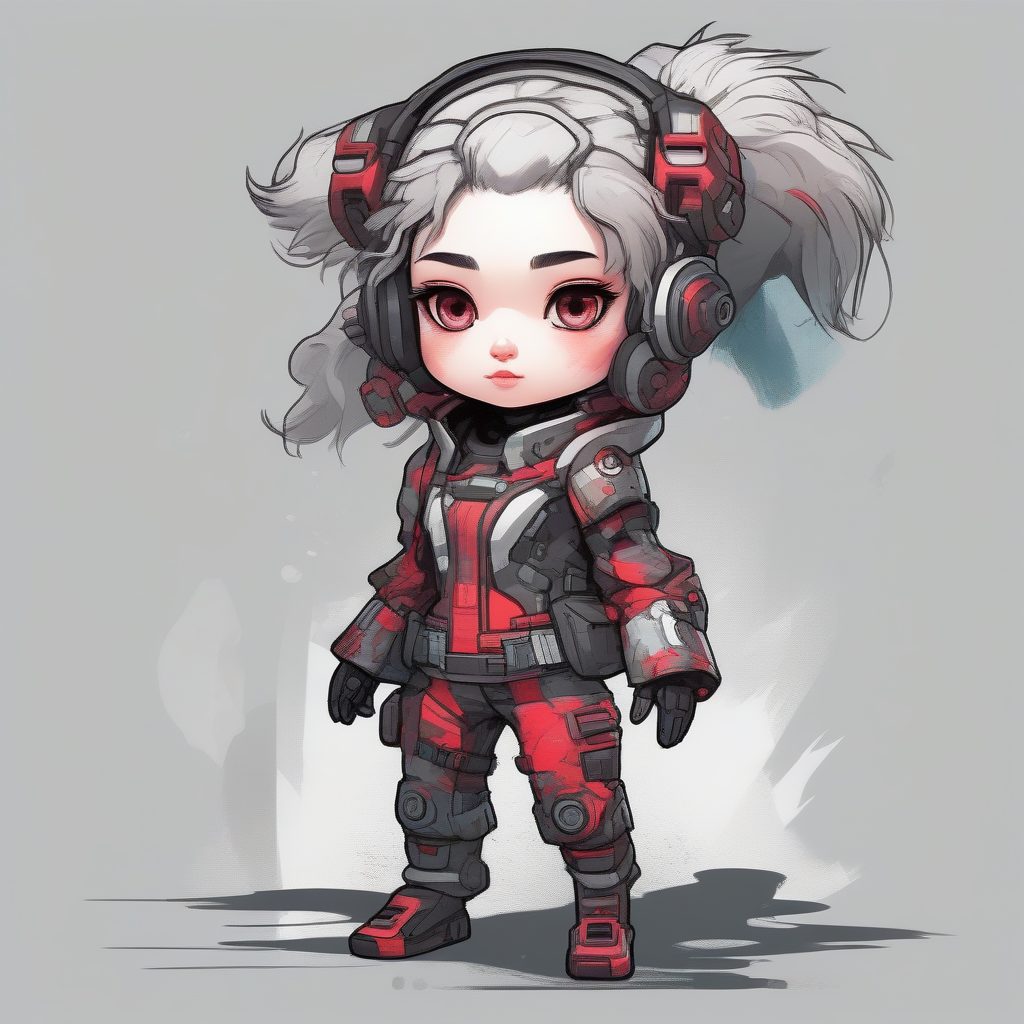 深海未来：故障线条下的Q版生命体