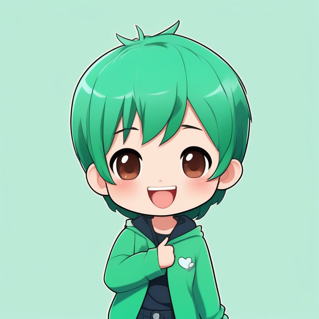 胜利手势:元气Q版角色的自信一刻 7 胜利手势:元气Q版角色的自信一刻