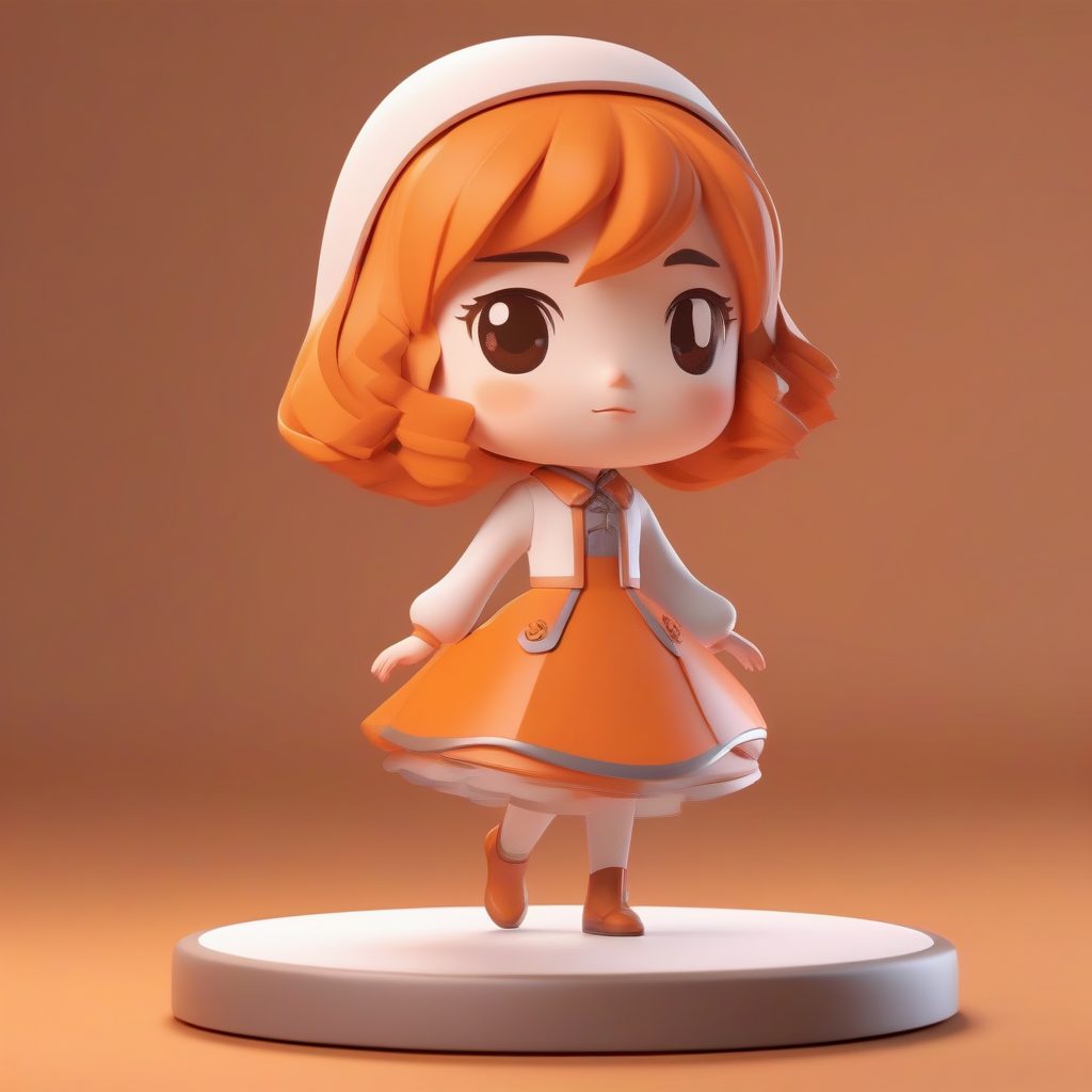 时钟塔冲刺:风中奔跑的Q版逃亡公主C4D模型 7 时钟塔冲刺:风中奔跑的Q版逃亡公主C4D模型