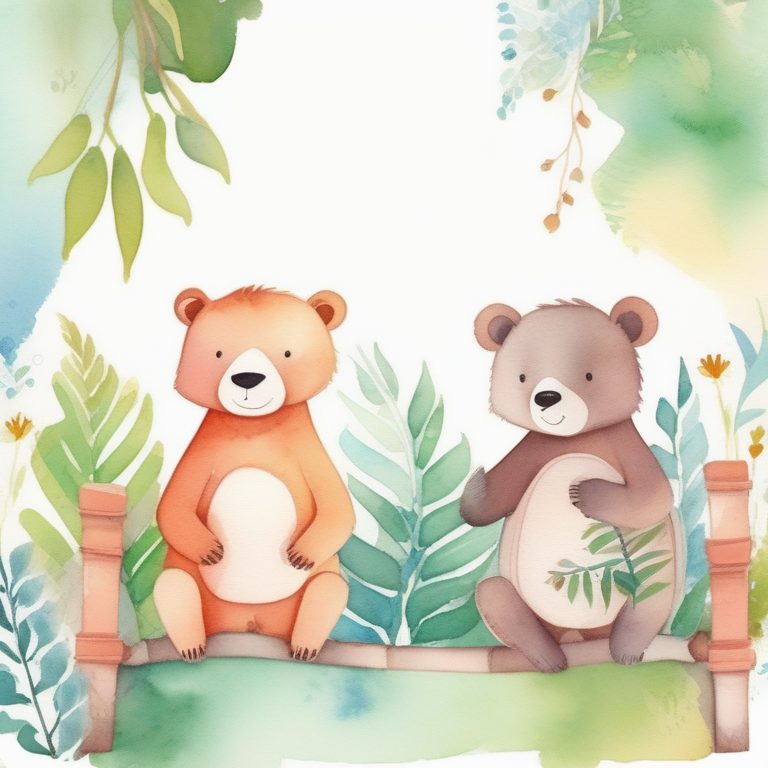 水彩风童趣动物园