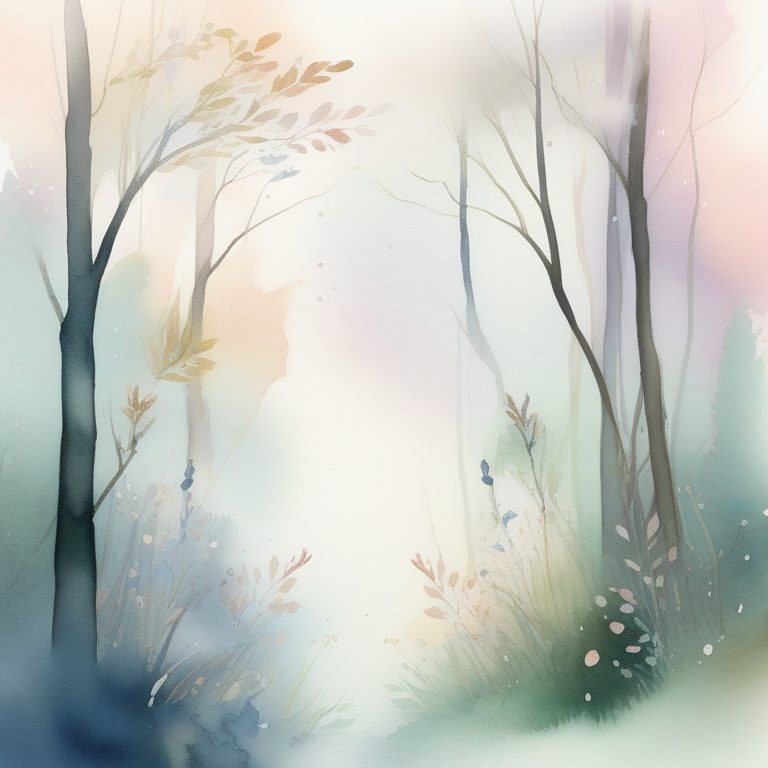 水彩森林婚礼幻想