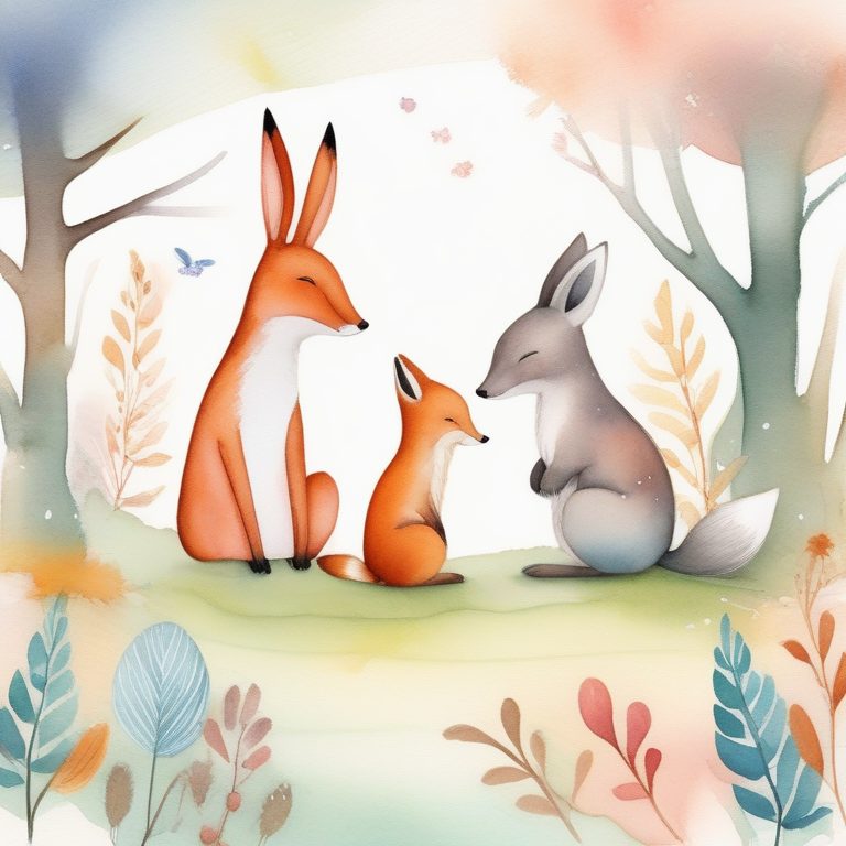 水彩童话森林动物