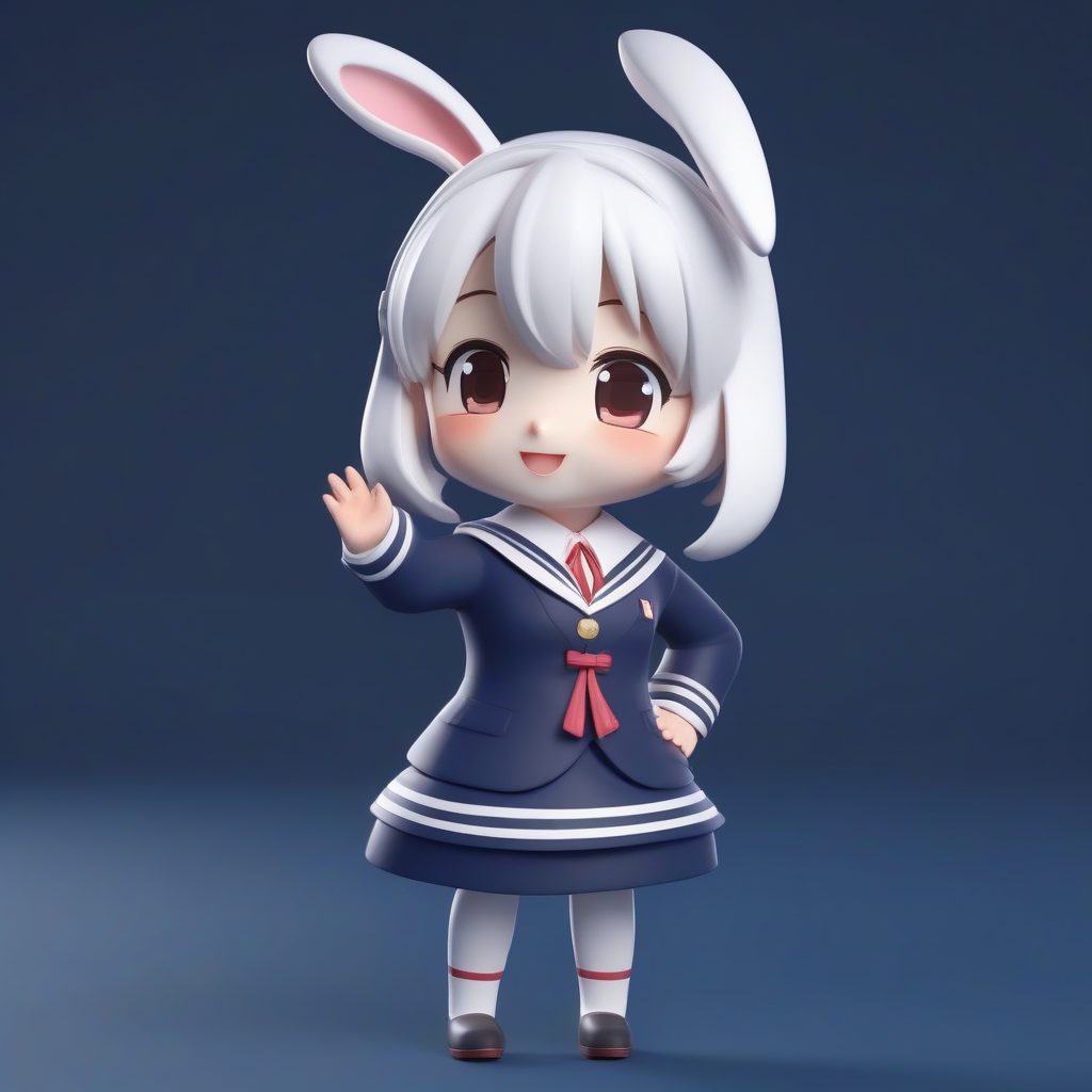 水手服兔耳娘:元气满满的Q版校园主题手办 13 水手服兔耳娘:元气满满的Q版校园主题手办