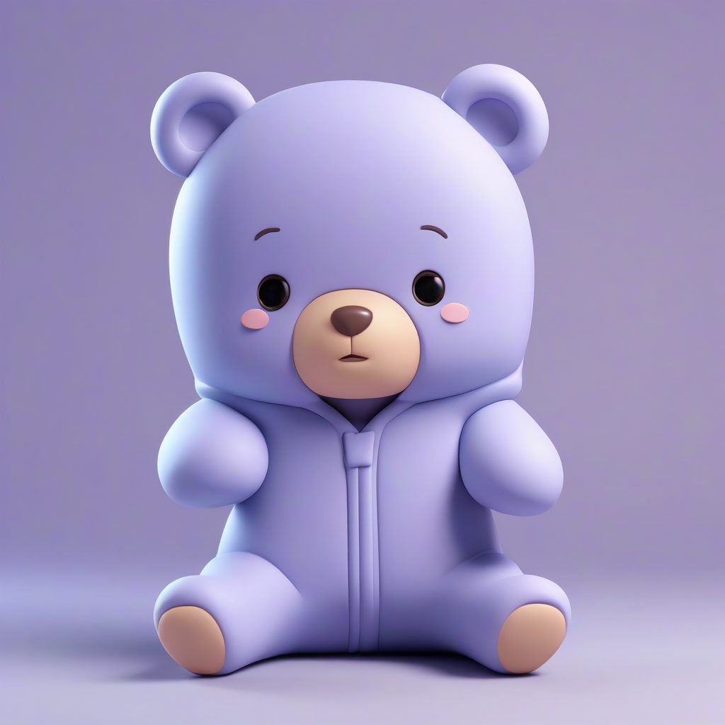 睡衣派对Q版角色：C4D柔和光照3D全身渲染