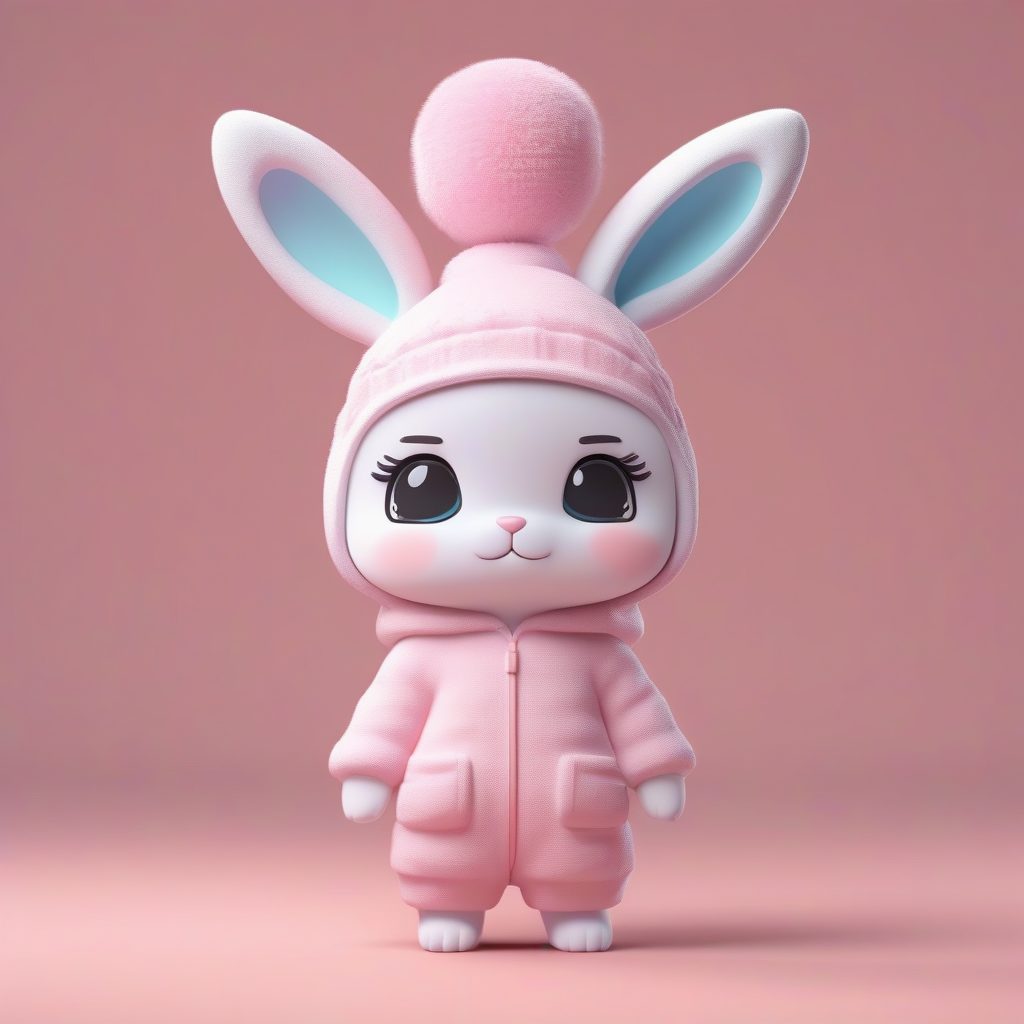 睡衣派对兔耳娘:Q版模型极致可爱表情和动态姿势捕捉