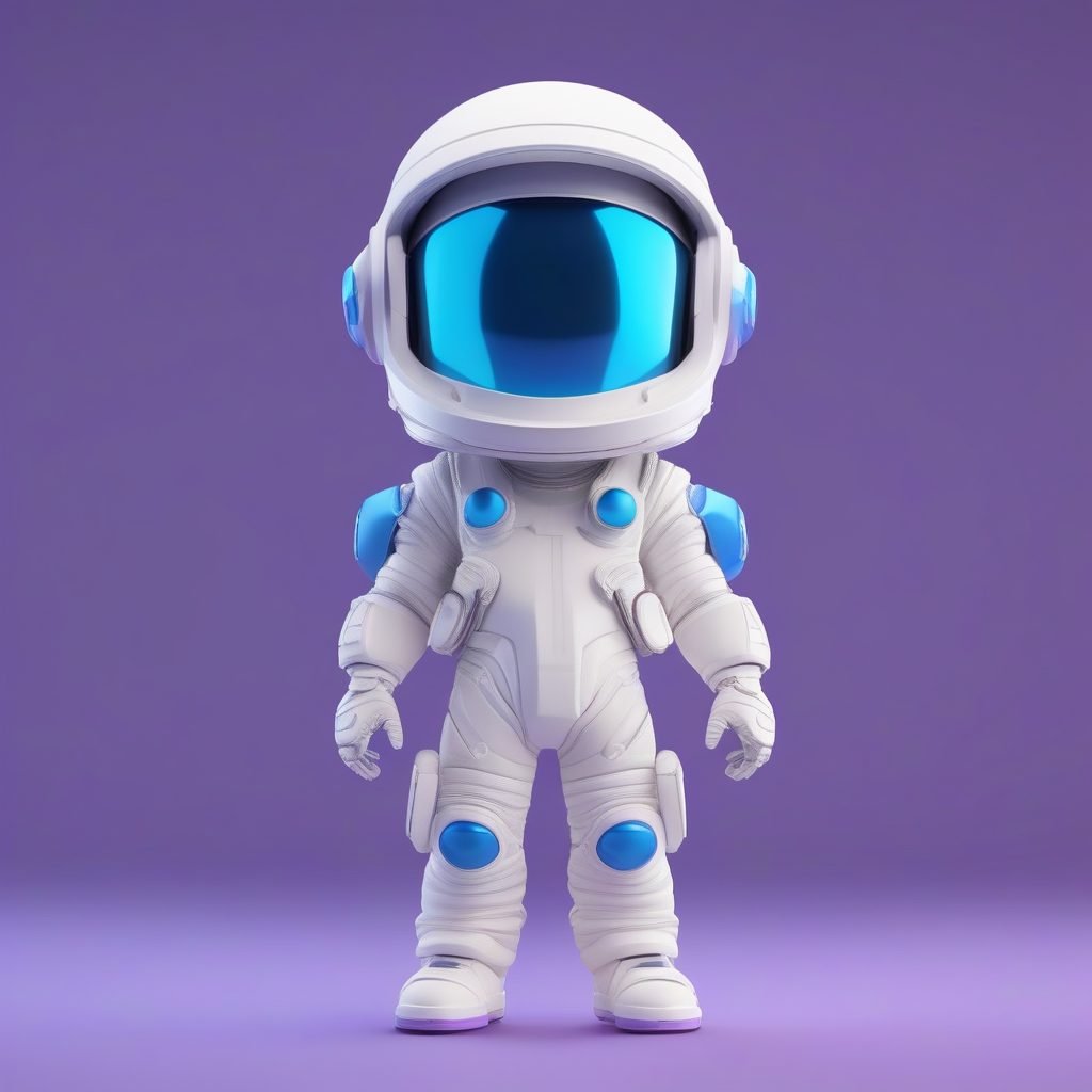 探索宇宙：未来宇航员Q版男孩3D粘土手办模型