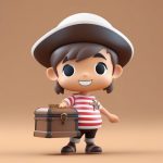 tan xian hai dao q ban bao zang xiang zhu ti 3d quan shen shou ban ti shi ci