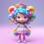 糖果核爆甜心公主:高饱和粉彩Octane光线追踪渲染 2 tang guo he bao tian xin gong zhu gao bao he fen cai octane guang xian zhui zong xuan ran