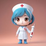 体温计Q版护士:微蹙眉头,严肃可爱的体检站姿图 5 ti wen ji q ban hu shi wei cu mei tou yan su ke ai de ti jian zhan zi tu