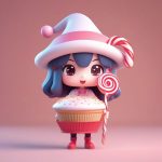 tian dian mo fa shi bei zi dan gao mao q ban jue se tang guo se 3d ka pian