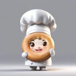 甜蜜烘焙师Q版:全身站立3D粘土渲染,温暖灰色纯色背景提示词 6 tian mi hong bei shi q ban quan shen zhan li 3d nian tu xuan ran wen nuan hui se chun se bei jing