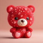 甜心草莓熊:高光泽Q萌毛绒玩具造型,粘土质感柔光处理 6 tian xin cao mei xiong gao guang ze q meng mao rong wan ju zao xing nian tu zhi gan rou guang chu li