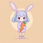 tu zi le yuan q ban shao nyu tu er yu hu luo bo fen cai pei se ti shi ci