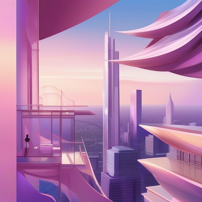 未来高定极简主义城市景观