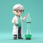 未来科技风Q版科学家:C4D高精度全身站立,眼镜细节 5 wei lai ke ji feng q ban ke xue jia c4d gao jing du quan shen zhan li yan jing xi jie