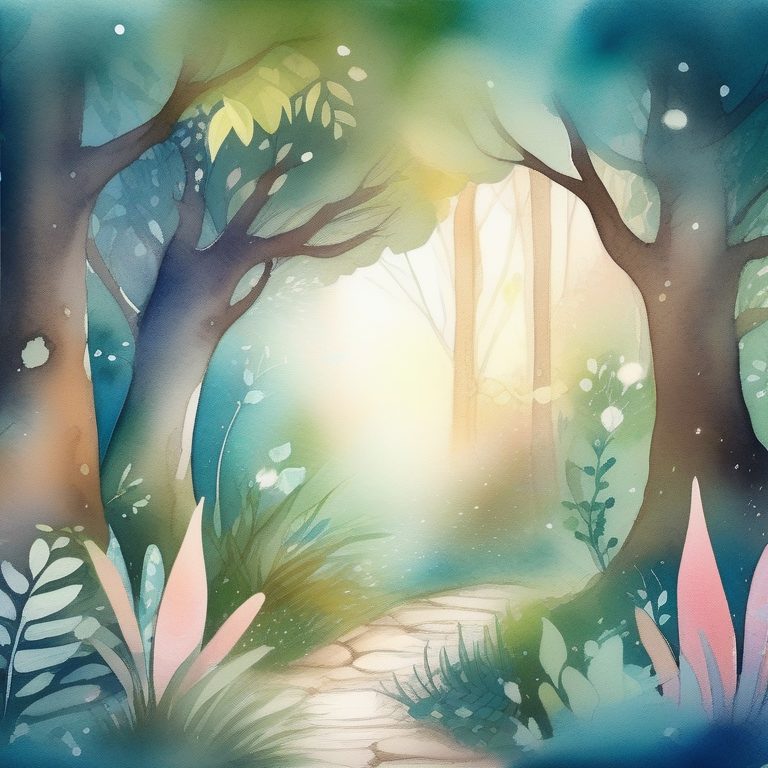 唯美梦幻水彩森林童话世界