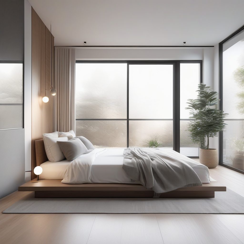 温暖极简卧室：斯堪的纳维亚风格的宁静睡眠空间