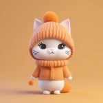 wen nuan nian tu zhi gan bao mao mao yi q ban nyu hai 3d mo xing ai ti shi ci