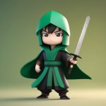 wu xia q ban mang he shou ban shen lyu se xia ke quan shen xiang c4d guang xian zhui zong xuan ran