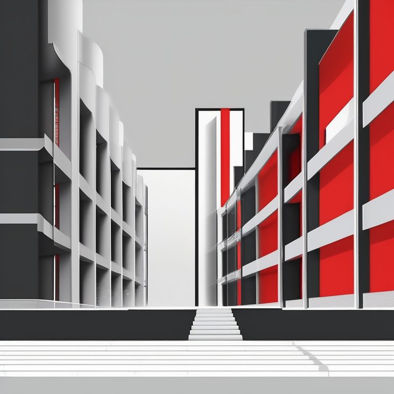 现代布鲁塔利主义包豪斯建筑海报