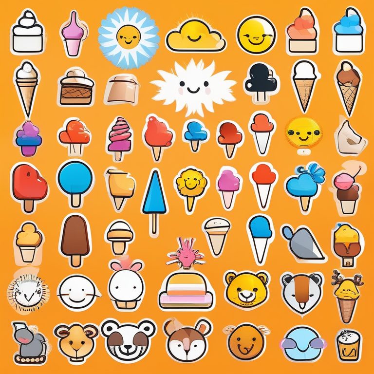 现代儿童友好图标合辑