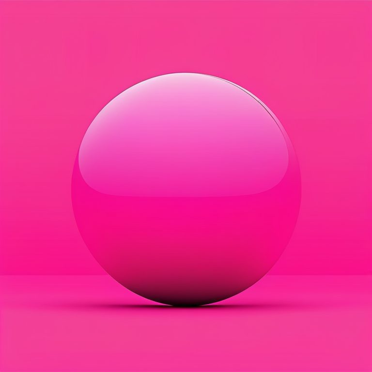 现代极简彩色立体球体插画