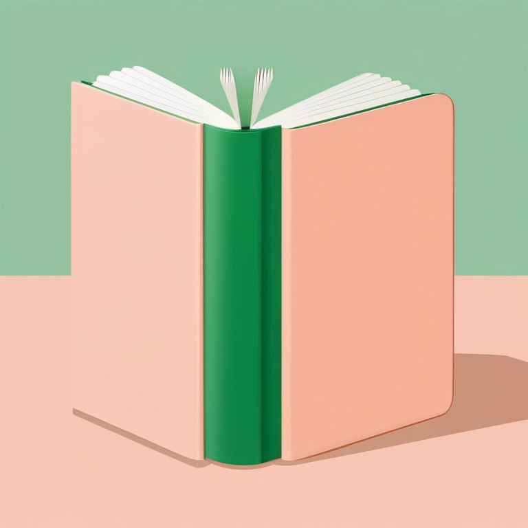 现代极简-绿色书本