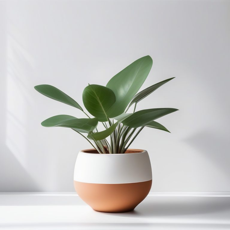 现代极简室内设计风格绿色植物盆栽