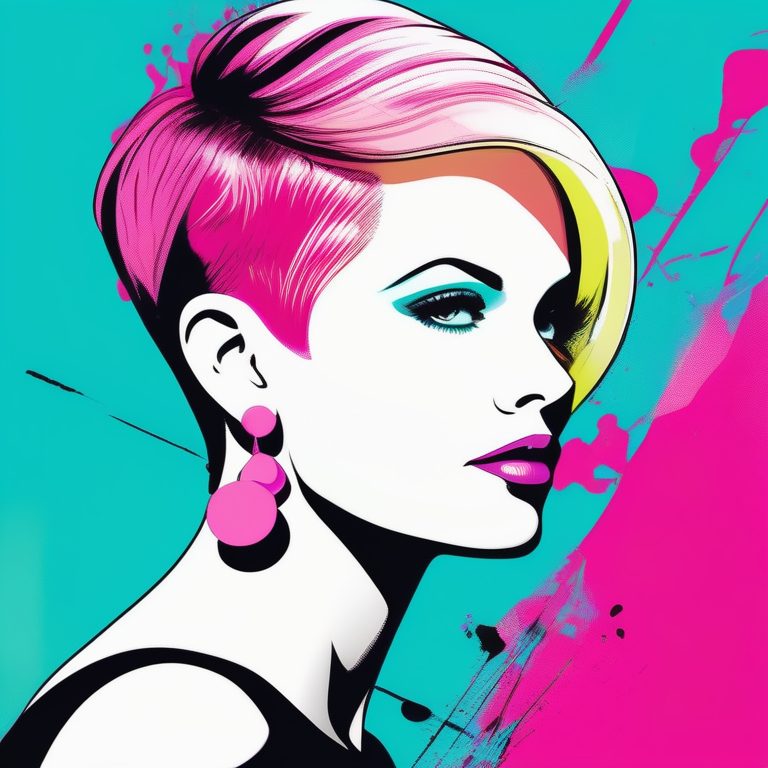 现代流行艺术人物肖像