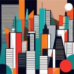 xian dai zhu yi se kuai yi shu feng ge xia de chou xiang cheng shi jing guan