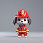 消防员小狗Q版盲盒:勇敢站姿3D粘土全身手办图 7 xiao fang yuan xiao gou q ban mang he yong gan zhan zi 3d nian tu quan shen shou ban tu