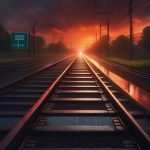 xin hai cheng dian ying ji chang jing xia ri lei bao ri la xia de tie lu dao kou yu shi run fan