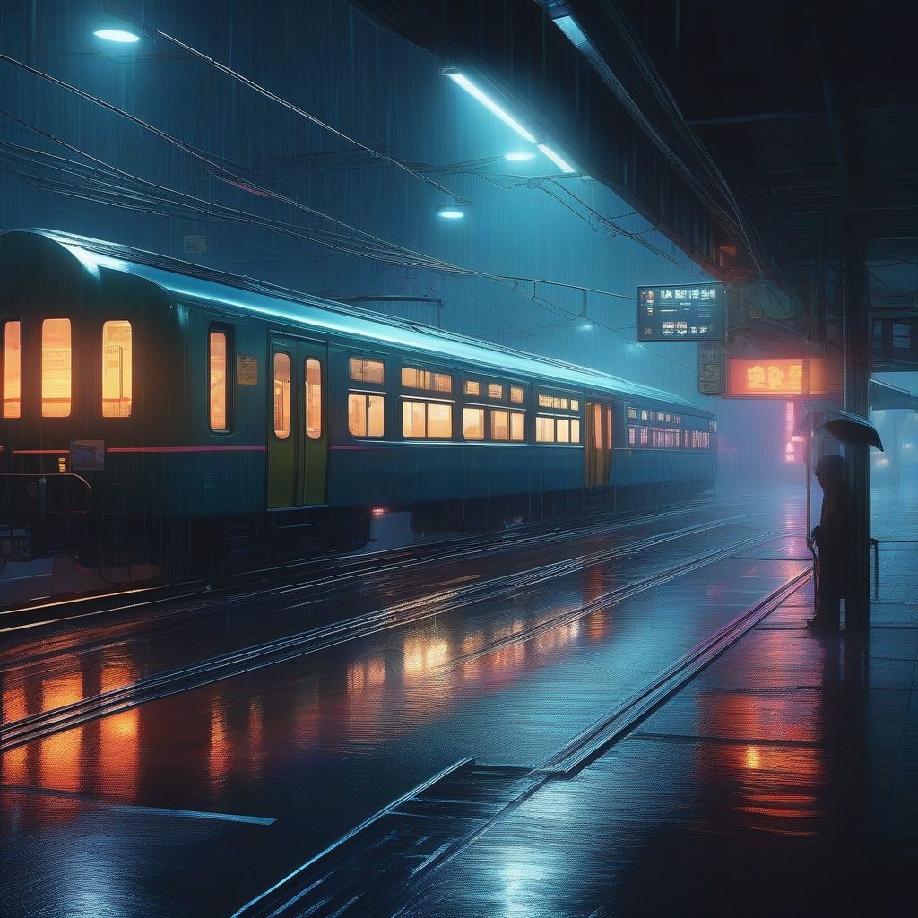 新海诚治愈系AI绘画风格教程:掌握雨夜都市氛围感“光影”提示词秘诀 1 新海诚治愈系AI绘画风格教程:掌握雨夜都市氛围感“光影”提示词秘诀