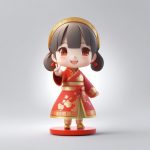 xin nian fu qi da hong se xi qing qi pao q ban shou ban quan shen c4d xuan ran